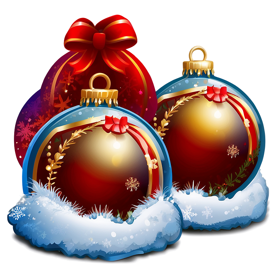 Merry Christmas Bauble Png 05032024 PNG image