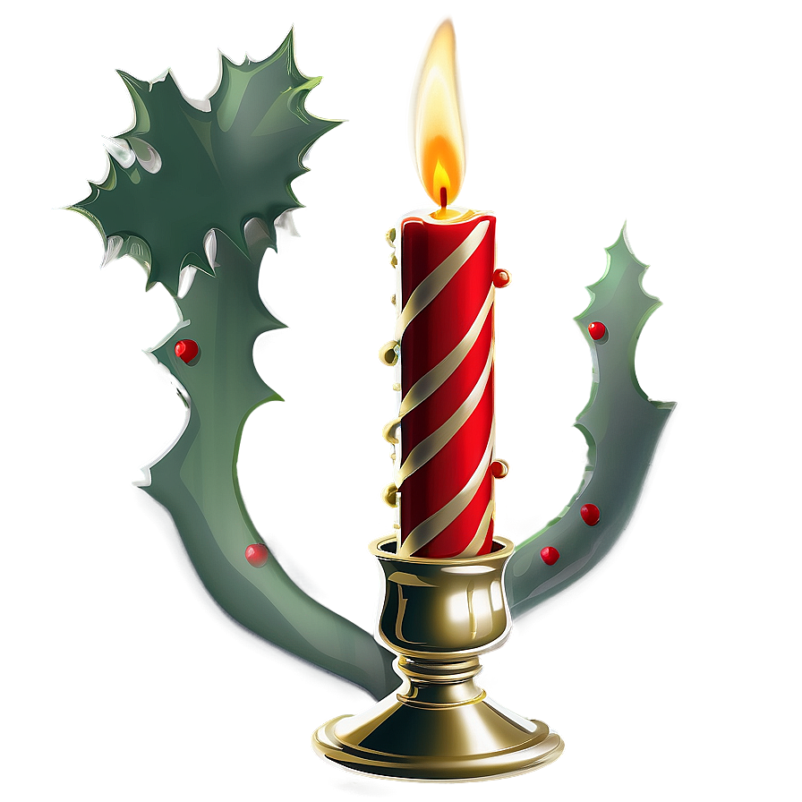 Merry Christmas Candle Png 05032024 PNG image