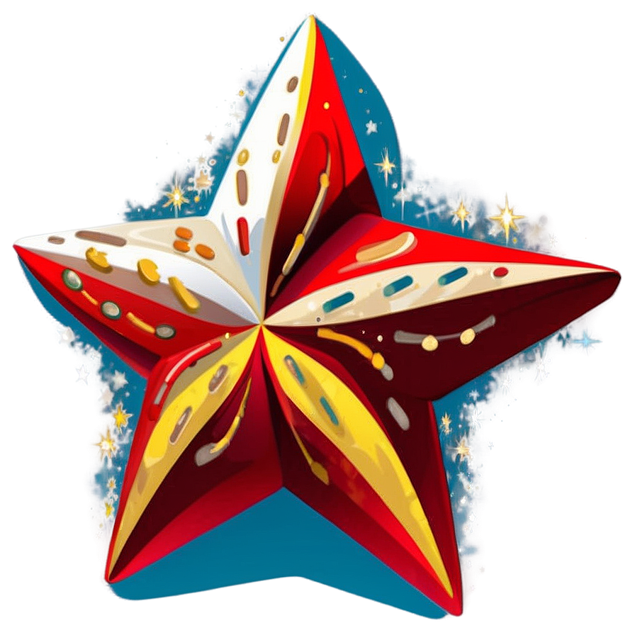 Merry Christmas Star Png 23 PNG image