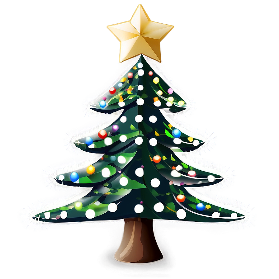 Merry Christmas Tree Design Png 06132024 PNG image