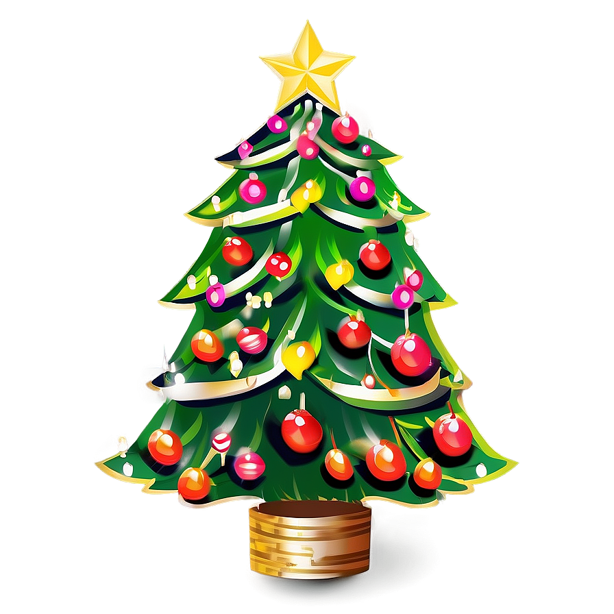 Merry Christmas Tree Design Png 06132024 PNG image