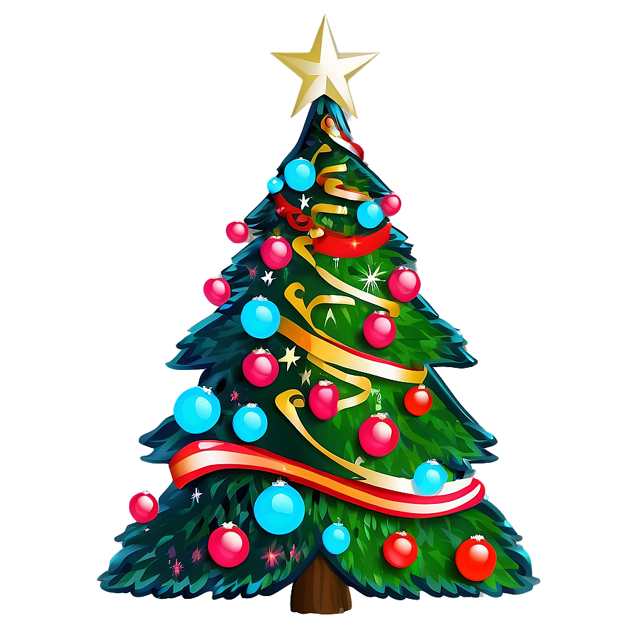 Merry Christmas Tree Design Png Rha PNG image