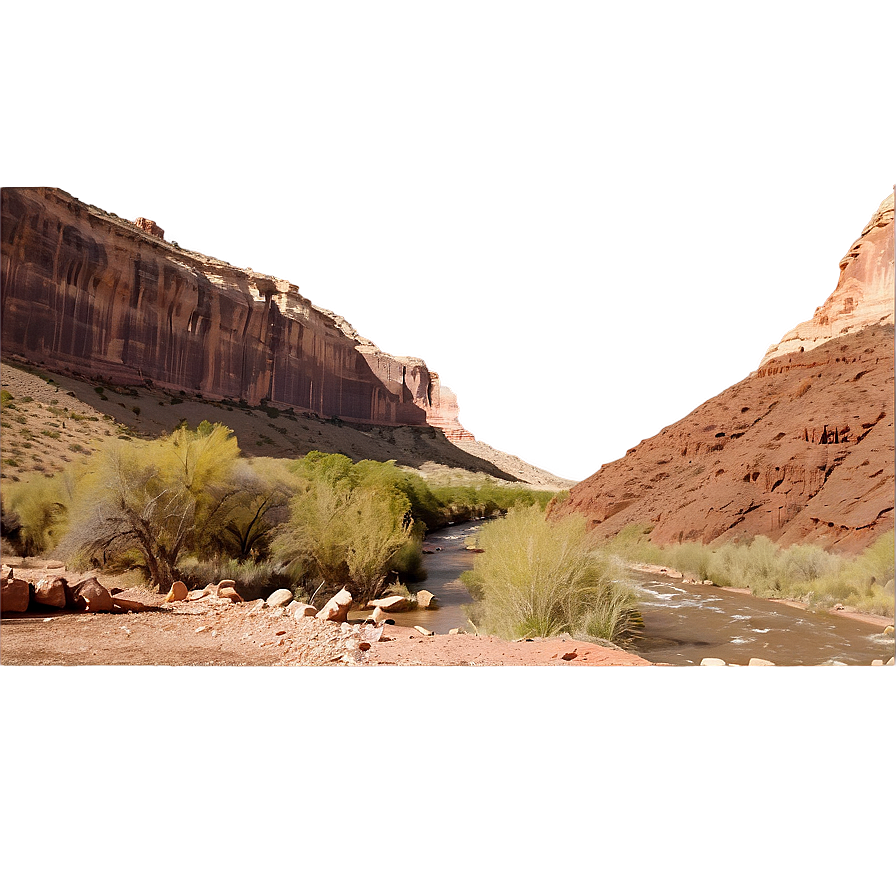 Mesa And Canyon River Png 99 PNG image