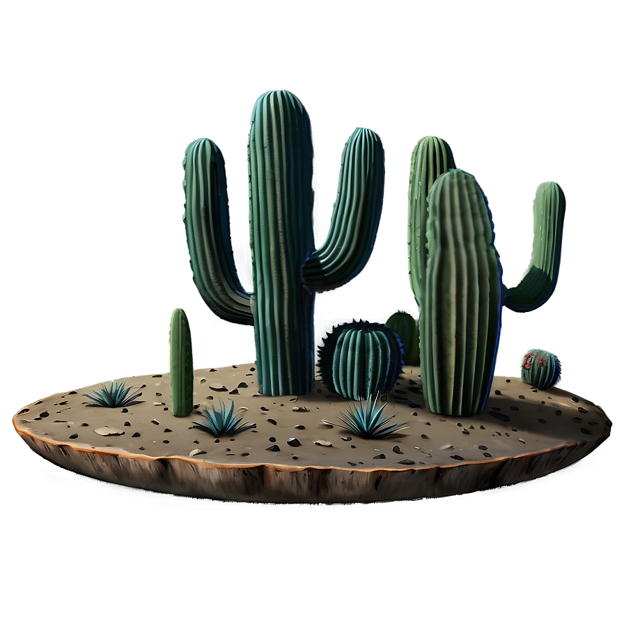 Mesa With Cacti Png Vhu7 PNG image