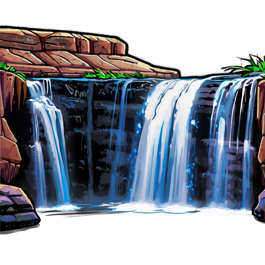 Mesa With Waterfall Png 06252024 PNG image