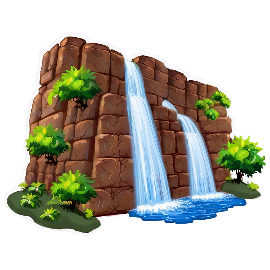 Mesa With Waterfall Png 98 PNG image