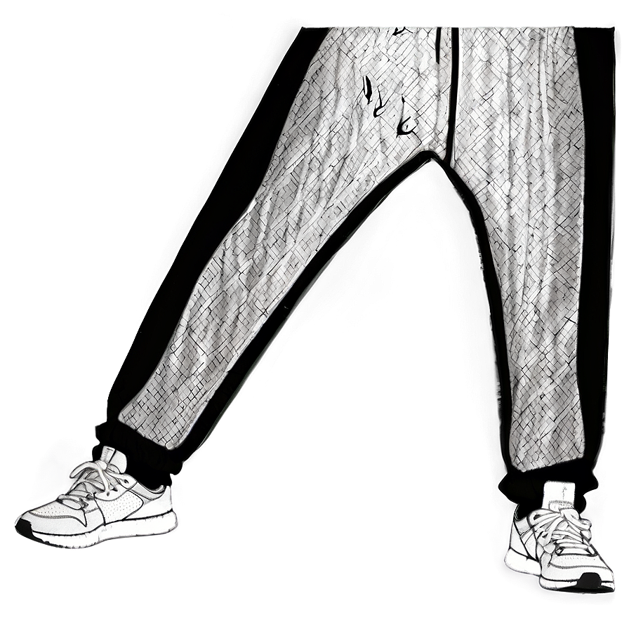 Mesh Black Sweatpants Png Nrr PNG image