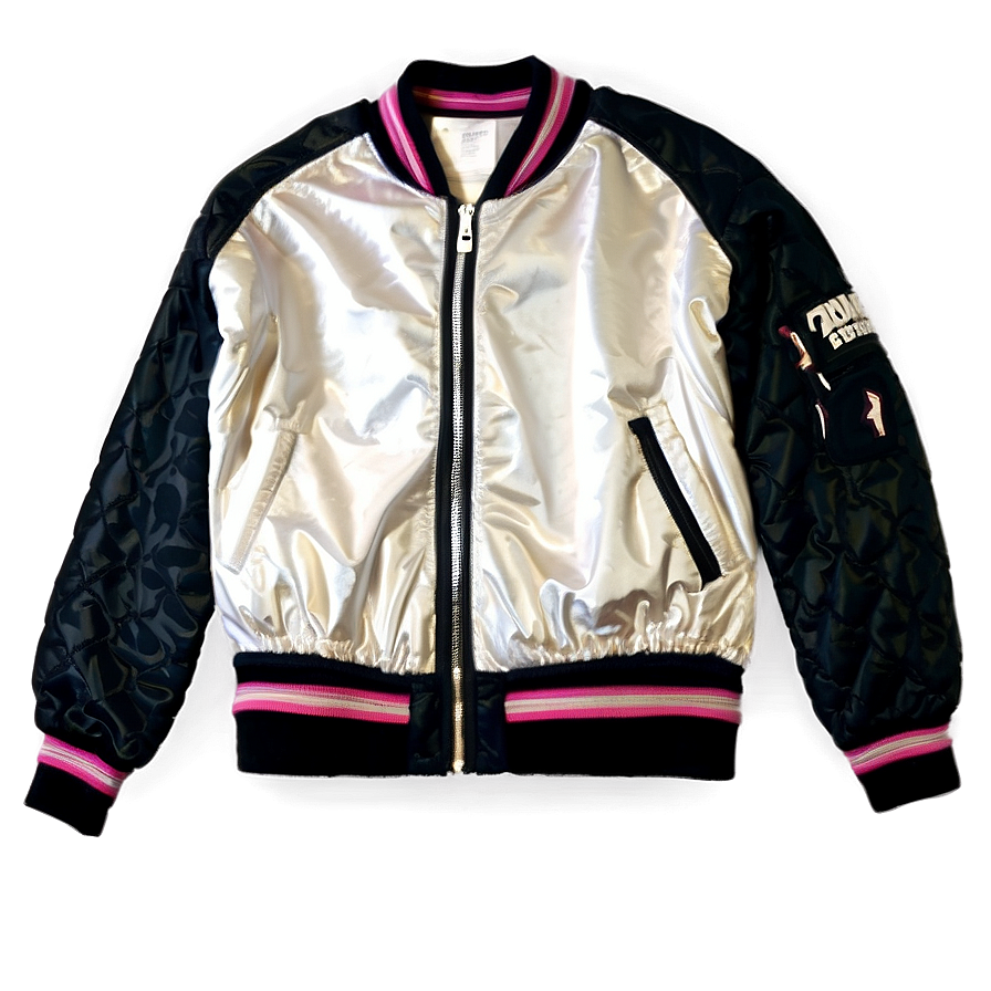 Mesh Bomber Jacket Sporty Png 06282024 PNG image