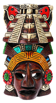 Mesoamerican_ Pyramid_ Mask_ Artifact PNG image