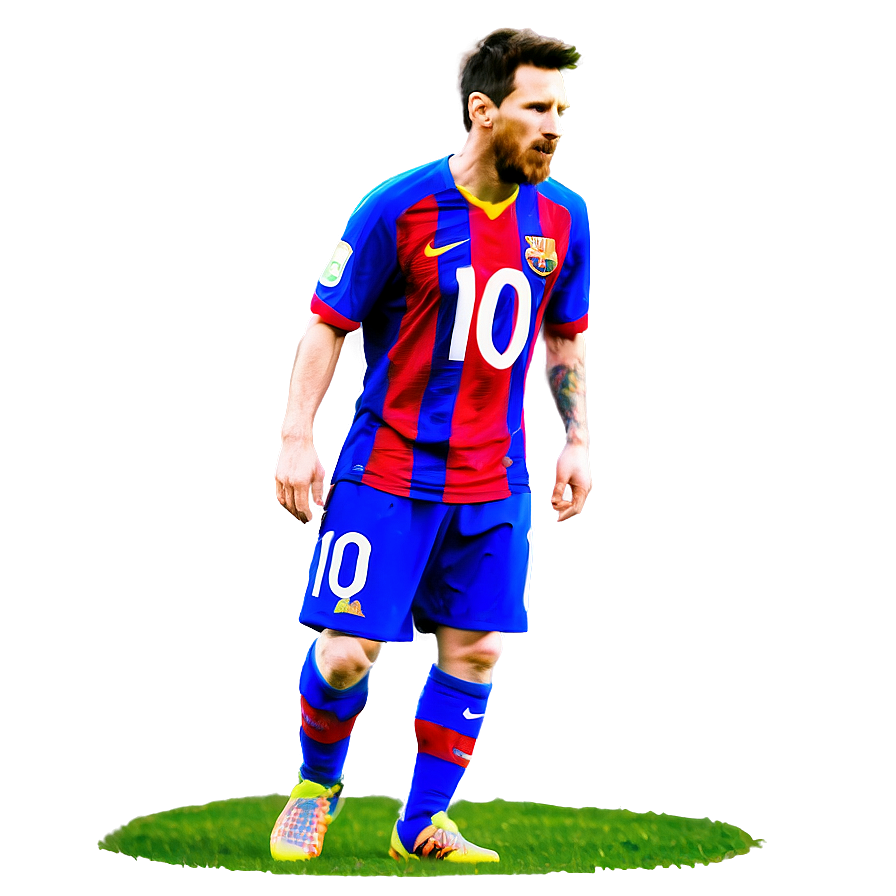 Messi Iconic Number 10 Png Mtm66 PNG image