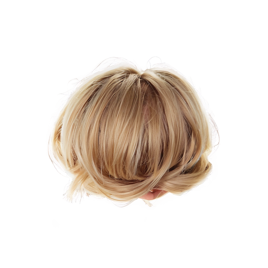 Messy Blonde Bun Png Viv11 PNG image