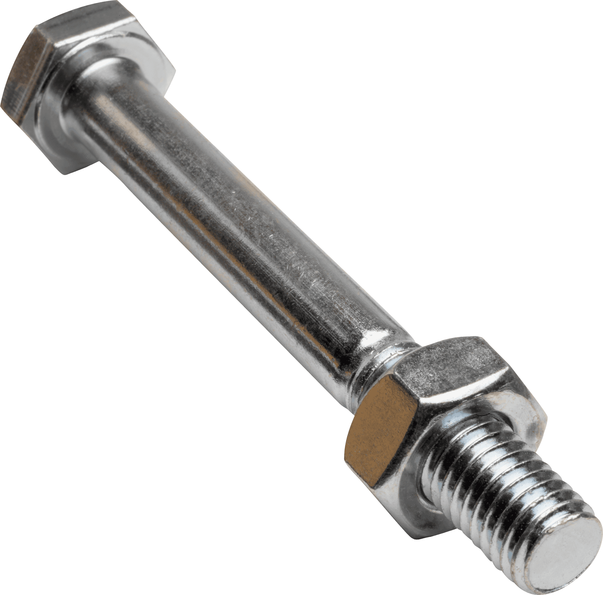 Metal Boltand Nut PNG image