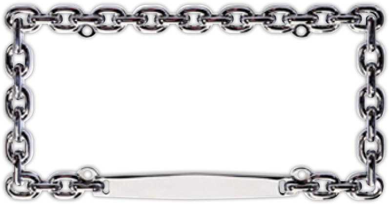 Metal Chain Frame Border PNG image