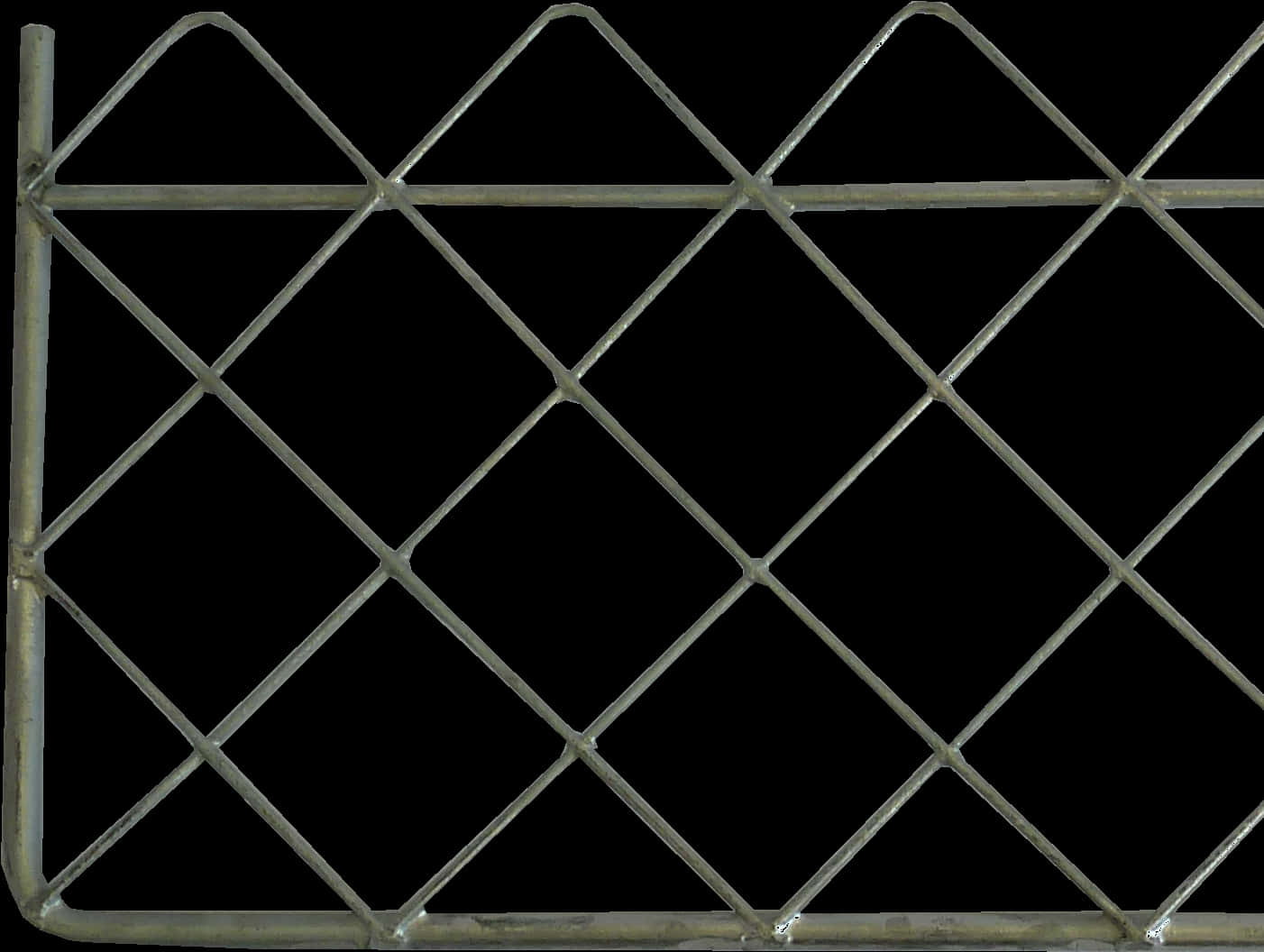 Metal Diamond Pattern Fence PNG image