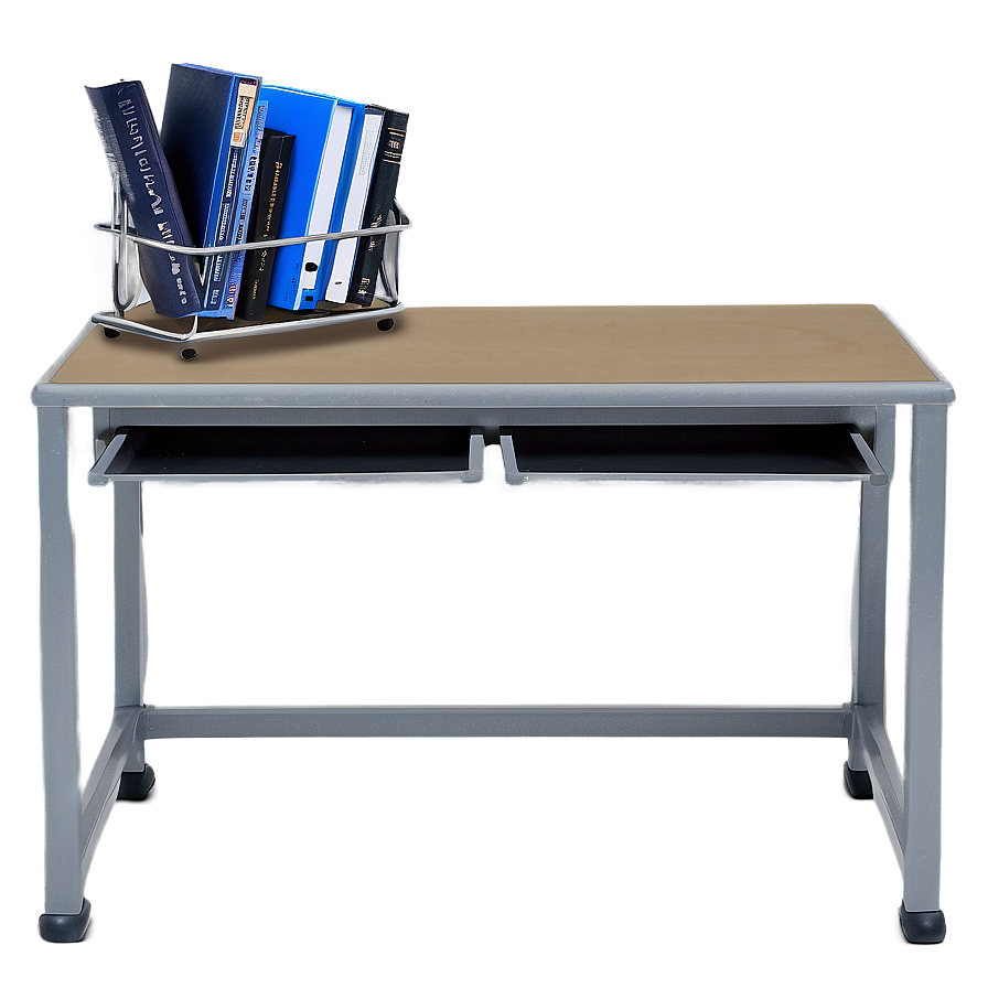 Metal Frame Student Desk Png 06212024 PNG image