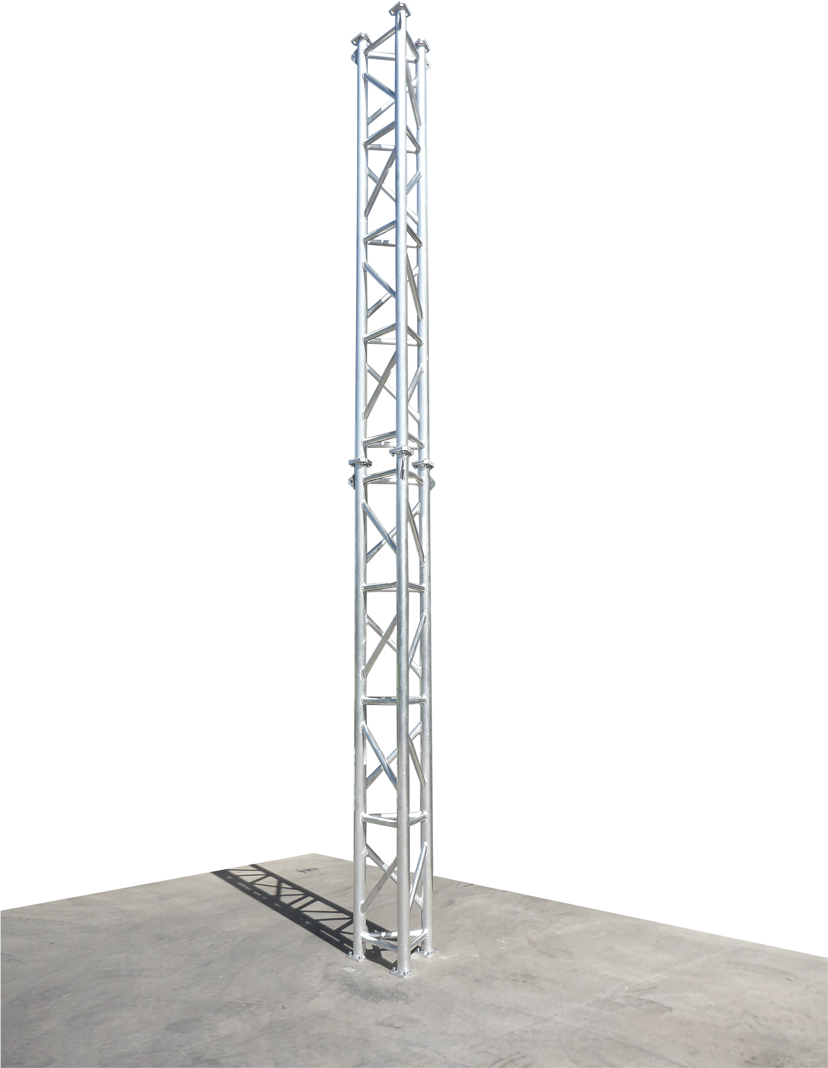 Metal Lattice Tower Structure PNG image