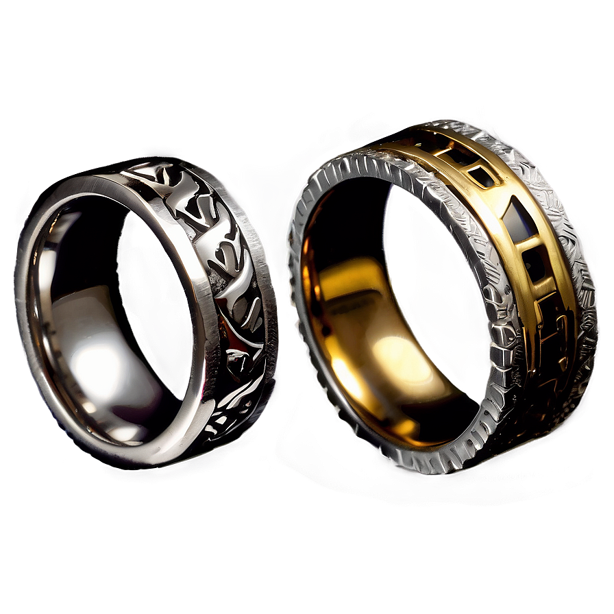 Metal Ring Collection Png 06282024 PNG image