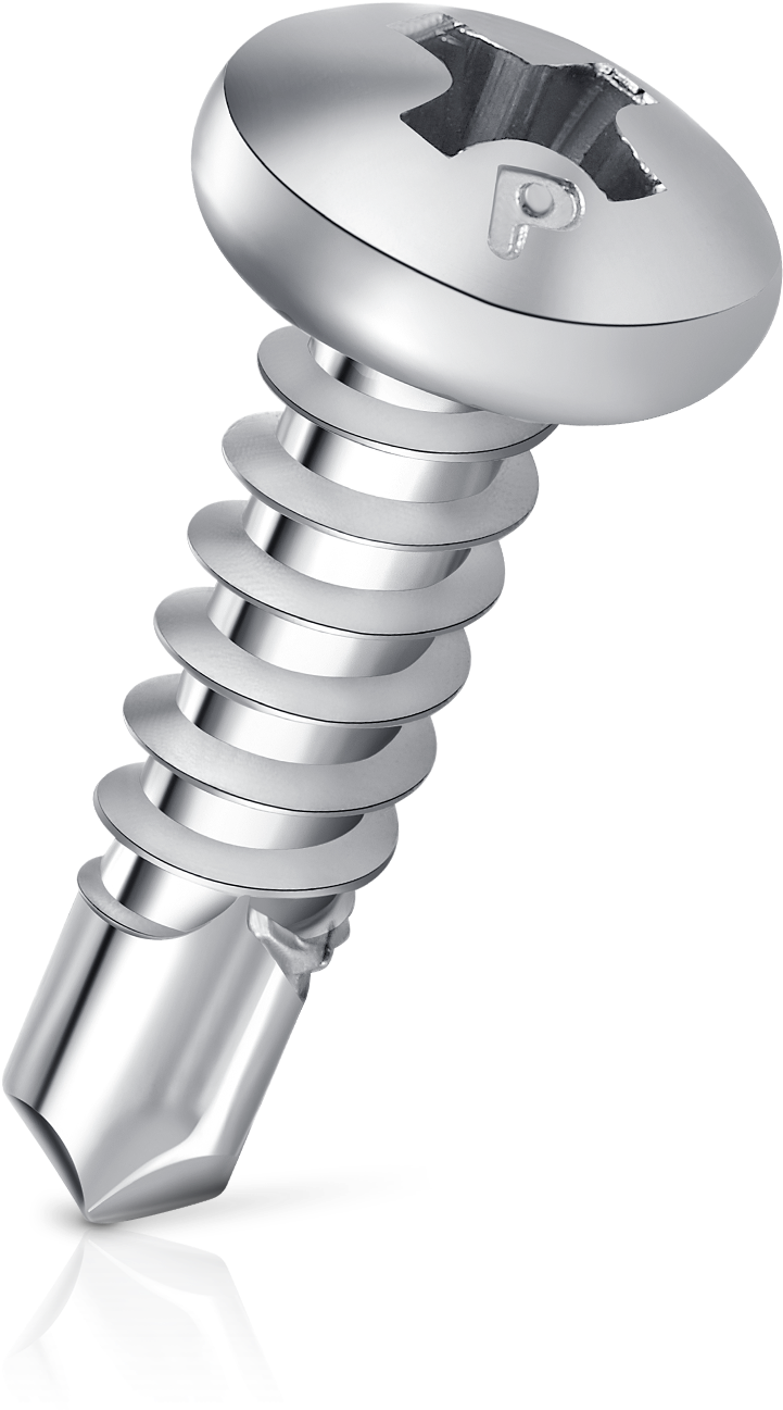 Metal Screw Isolatedon White PNG image