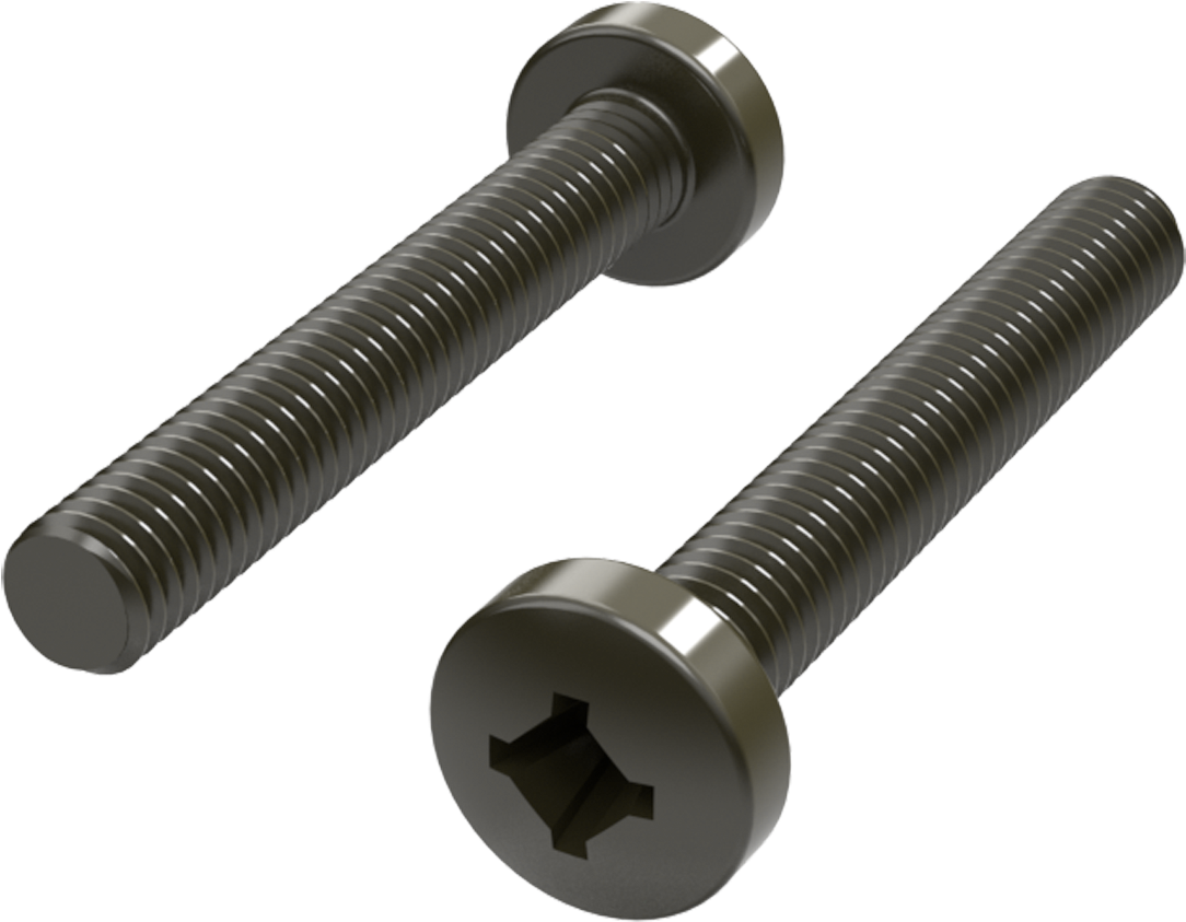Metal Screws Isolated Background PNG image
