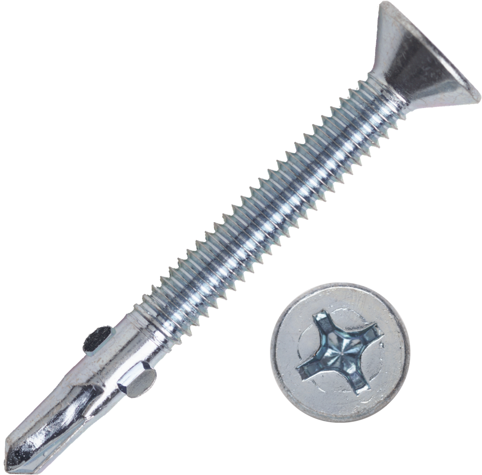 Metal Screwwith Phillips Head PNG image