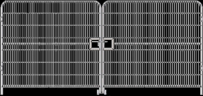 Metal Security Fence Gates PNG image