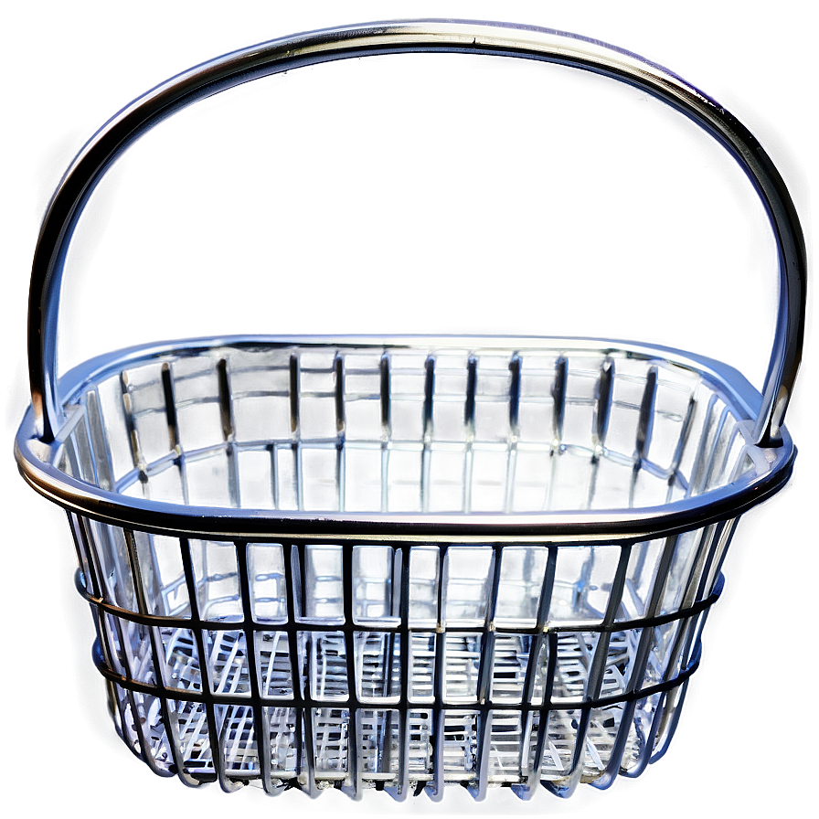 Metal Shopping Basket Png 06272024 PNG image