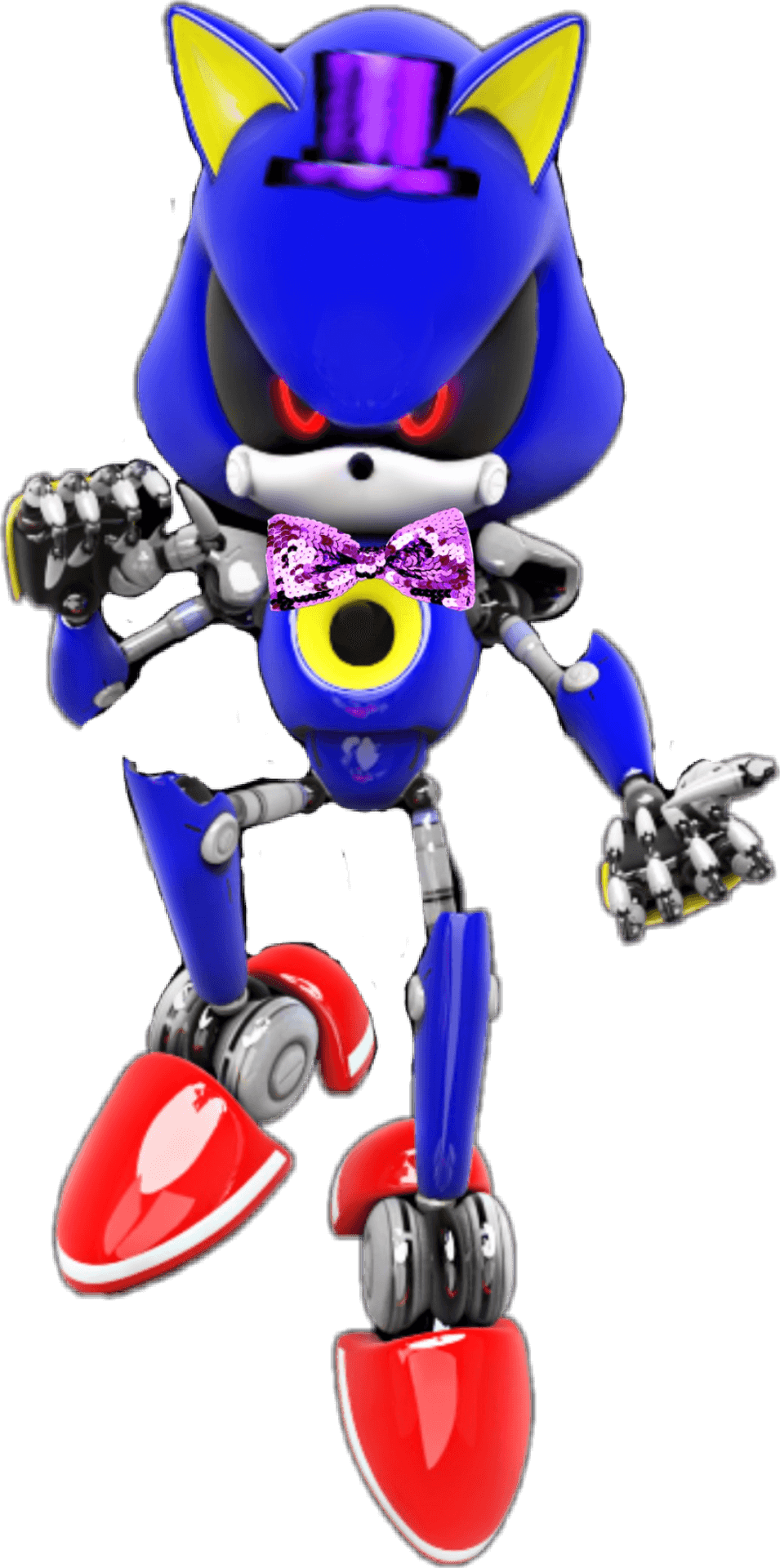 Metal Sonic Robot Character PNG image