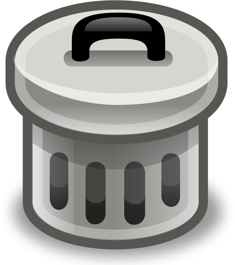 Metal Trash Can Icon PNG image