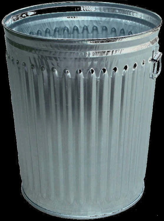 Metal Trash Can Isolated PNG image