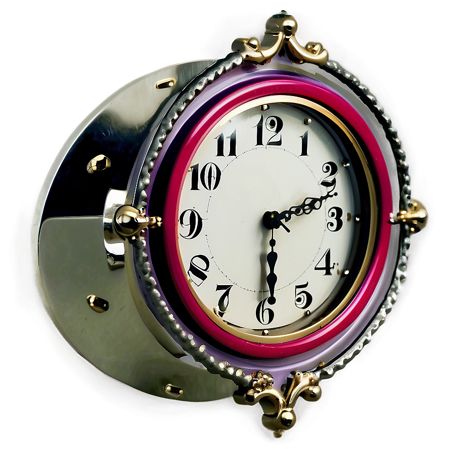 Metal Wall Clock Png Pmy73 PNG image