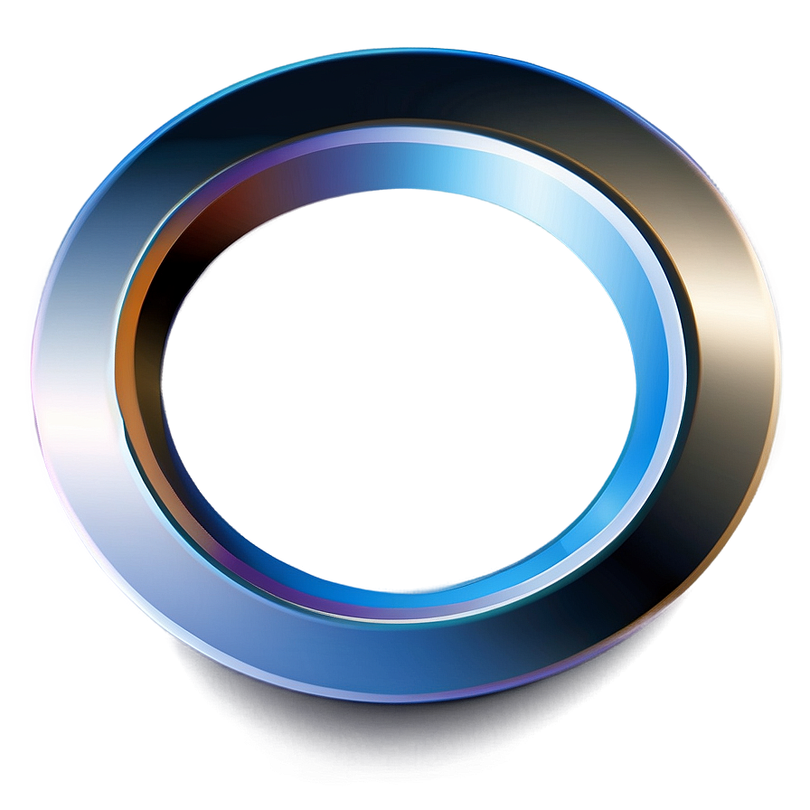 Metallic 3d Circle Illustration Png Dge43 PNG image