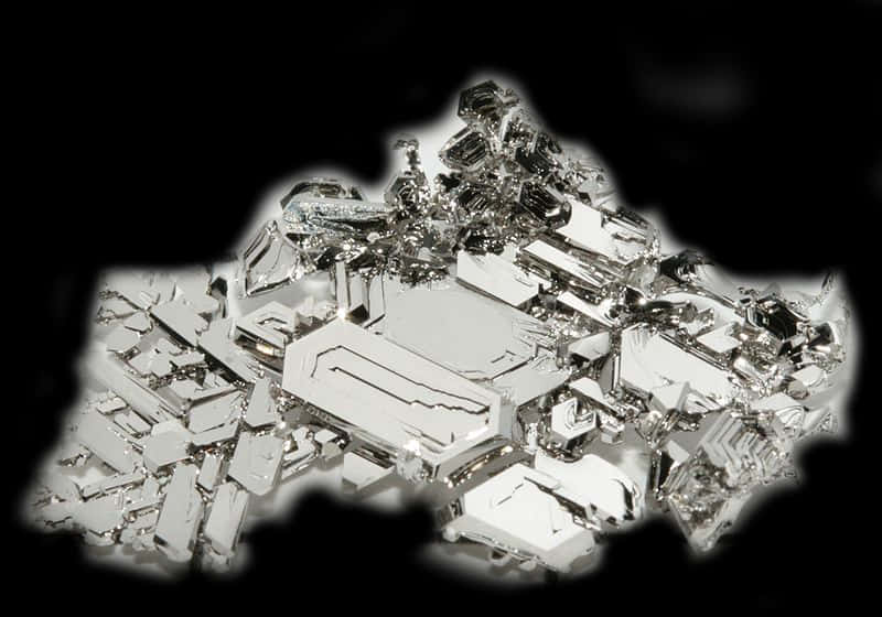 Metallic Crystal Formation PNG image