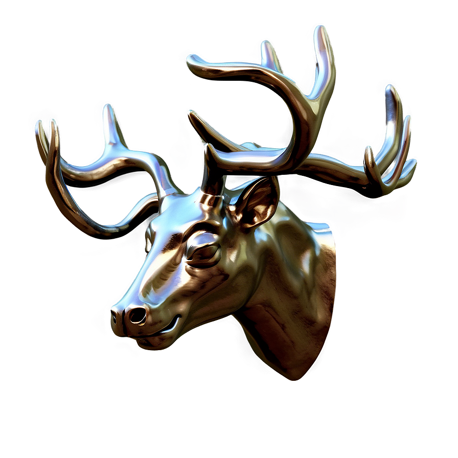 Metallic Deer Head Texture Png Rkm33 PNG image