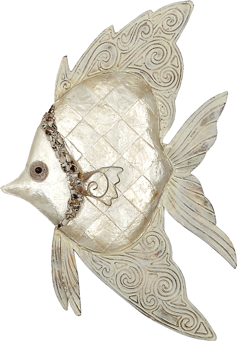 Metallic Fish Wall Art PNG image