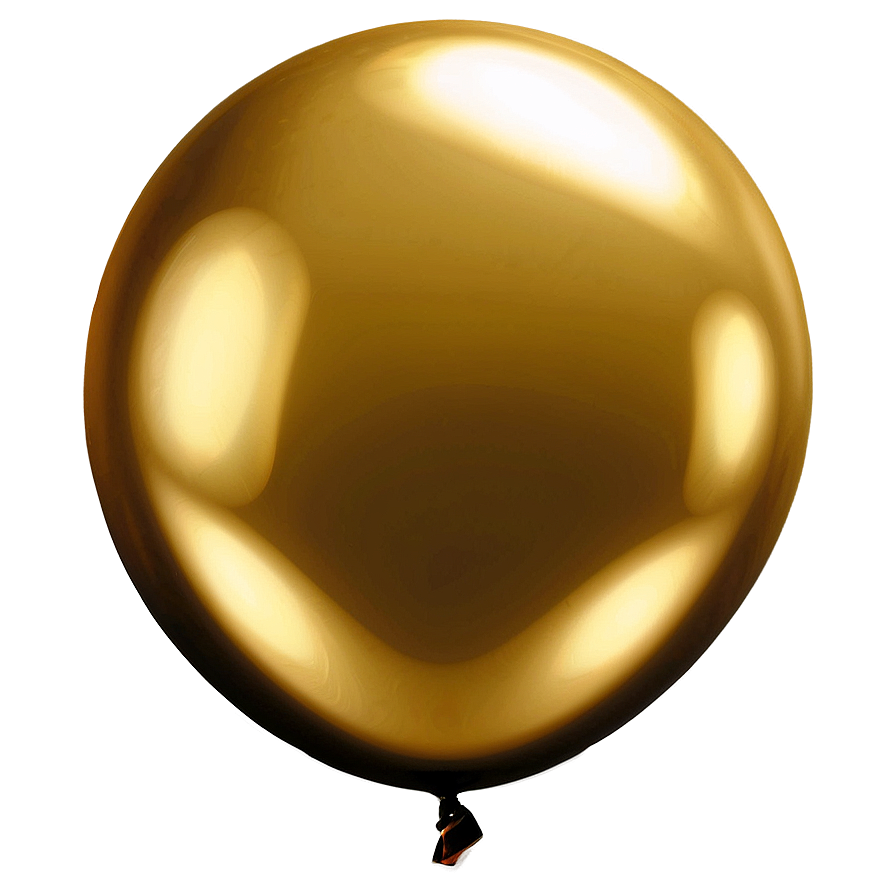 Metallic Gold Balloon Png 49 PNG image