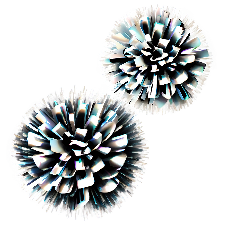 Metallic Pom Poms Png 32 PNG image