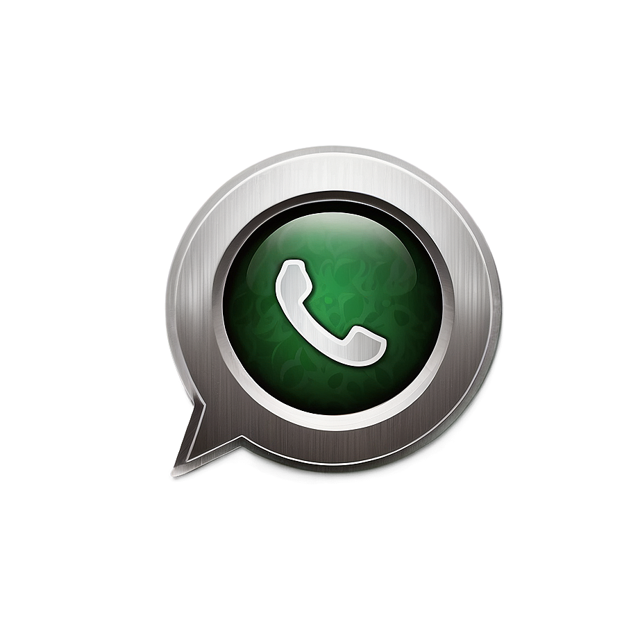 Metallic Sheen Whatsapp Logo Png 05252024 PNG image