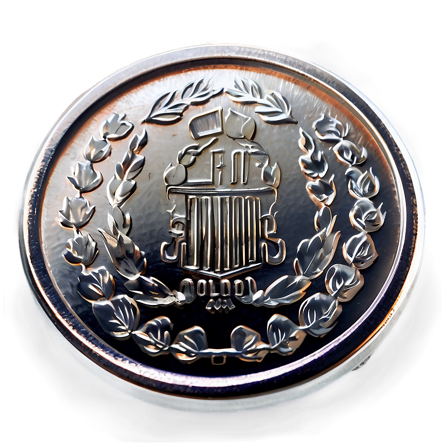 Metallic Silver Coin Texture Png 17 PNG image