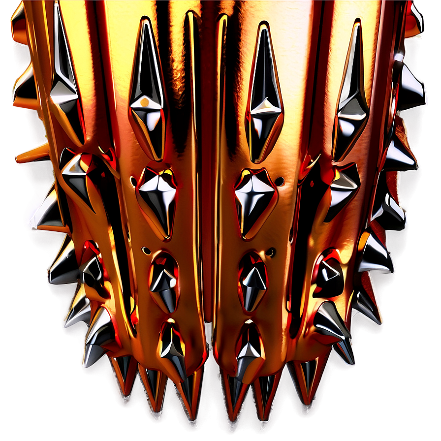 Metallic Spikes Detail Png 06122024 PNG image