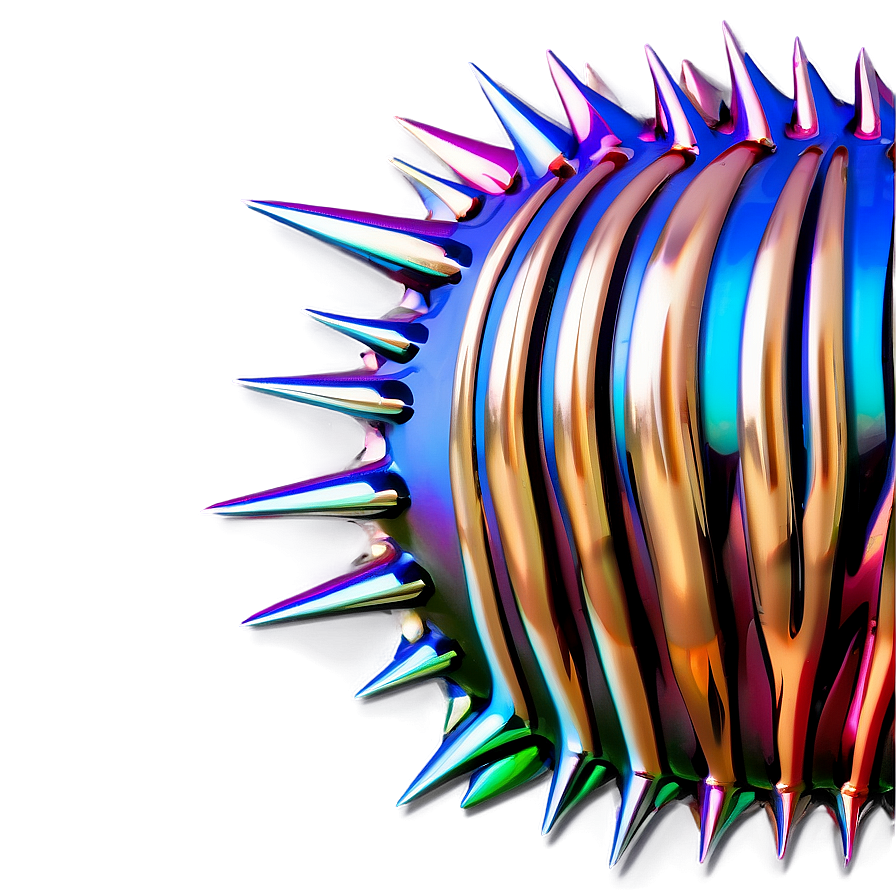 Metallic Spikes Detail Png Fue PNG image