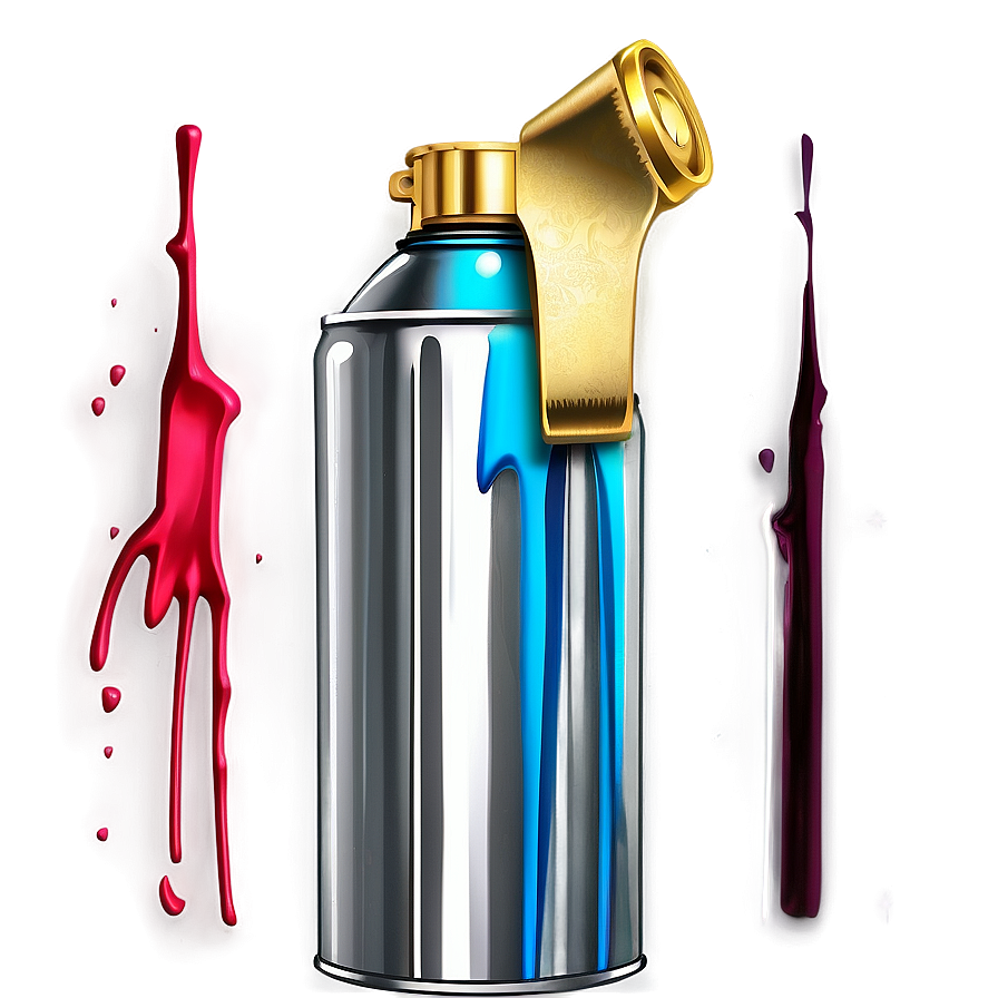 Metallic Spray Paint Png 05252024 PNG image