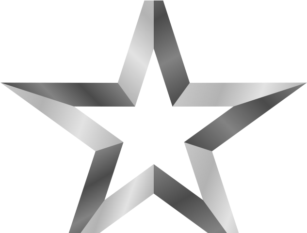 Metallic Star Graphic PNG image