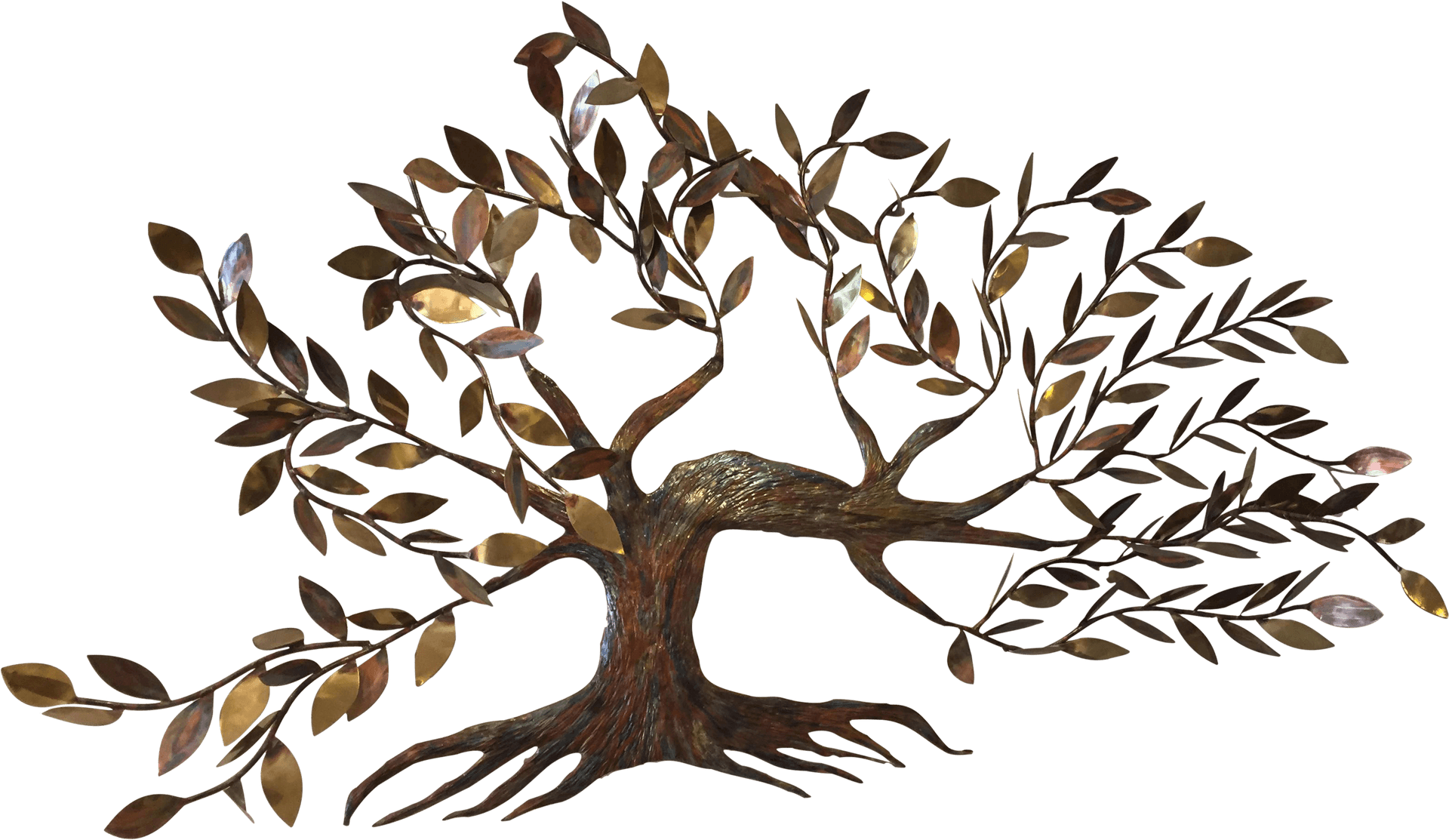 Metallic Tree Wall Art PNG image