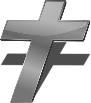 Metallic3 D Cross Graphic PNG image