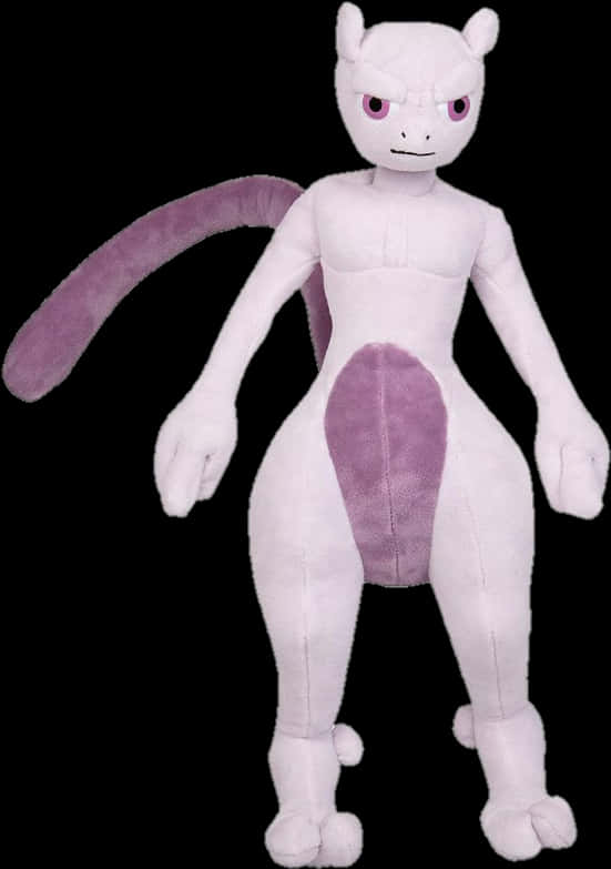 Mewtwo Plush Toy Standing PNG image