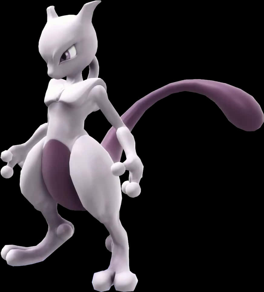 Mewtwo Pokemon Character Profile PNG image