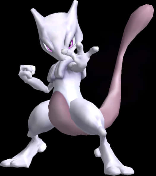 Mewtwo Power Stance PNG image