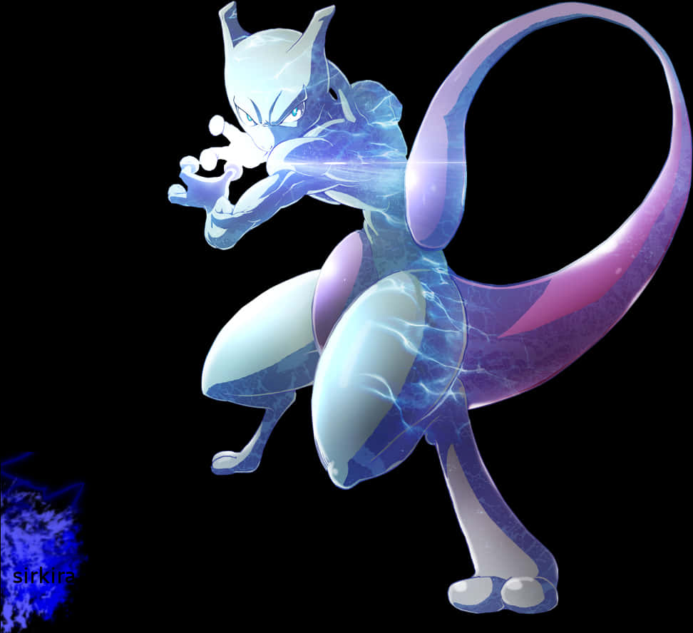Mewtwo Power Stance PNG image