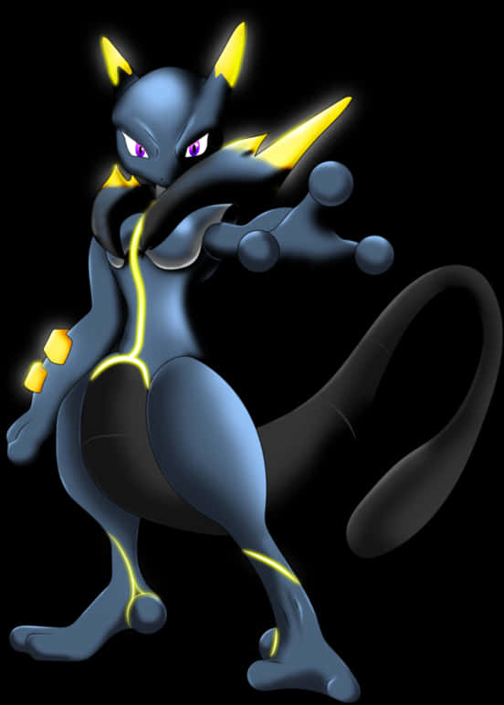 Mewtwo Power Stance PNG image