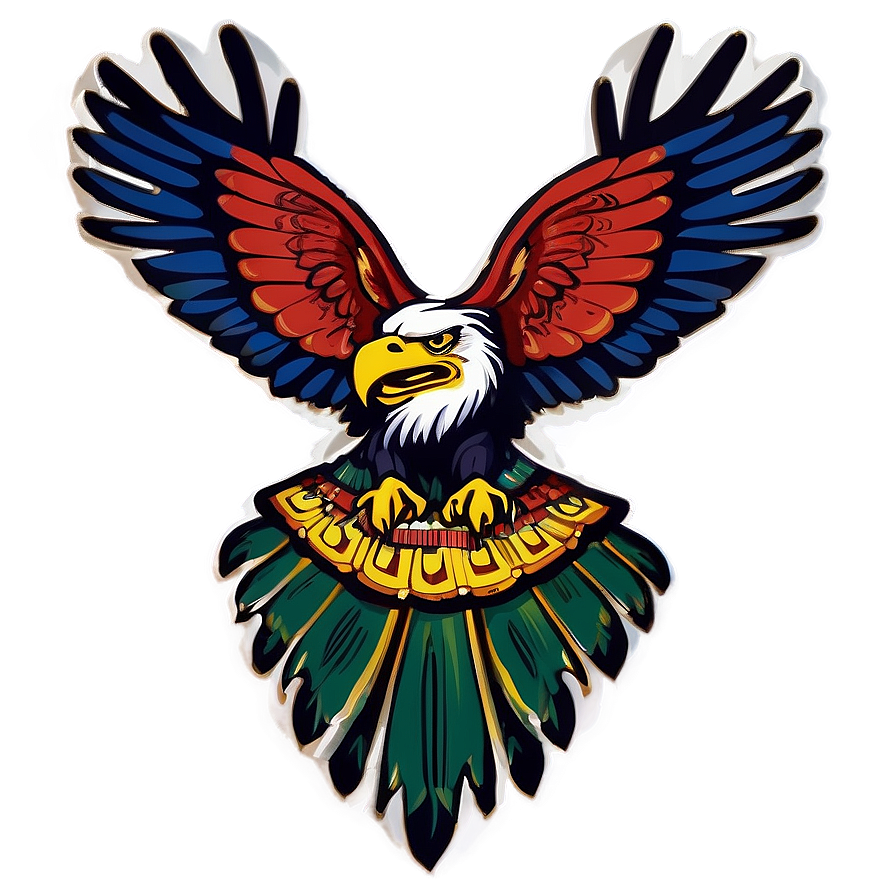 Mexican Eagle Ancestral Art Png Ymw47 PNG image